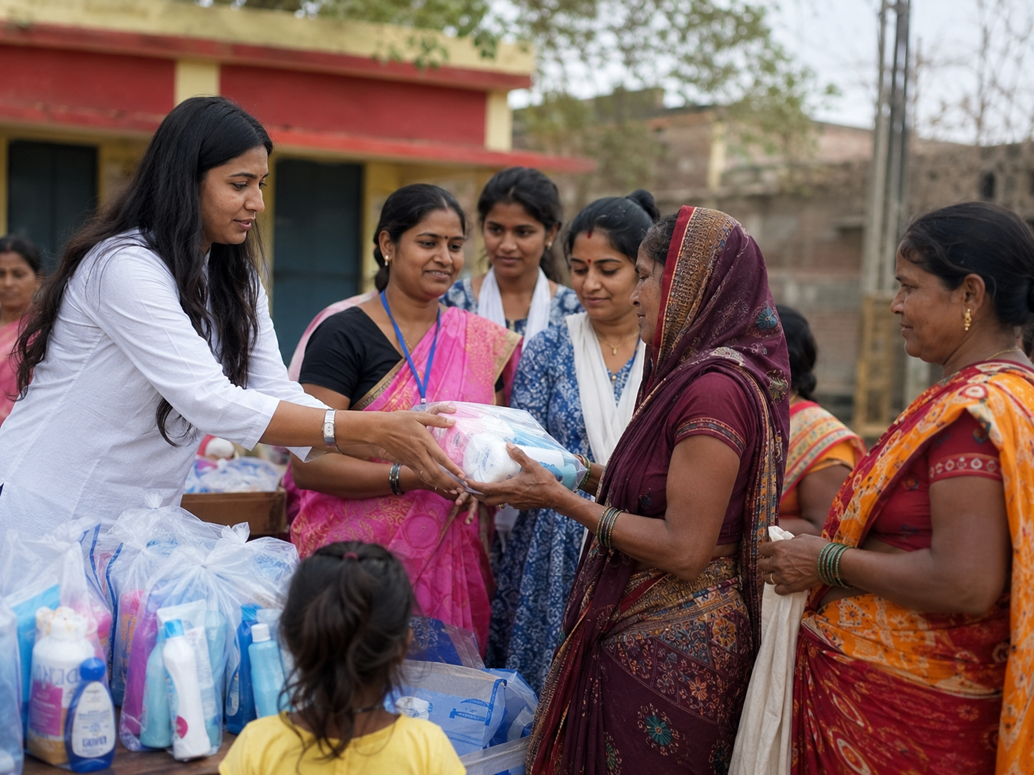 Community health workers standing together, representing Sophiie Lifecare's outreach network